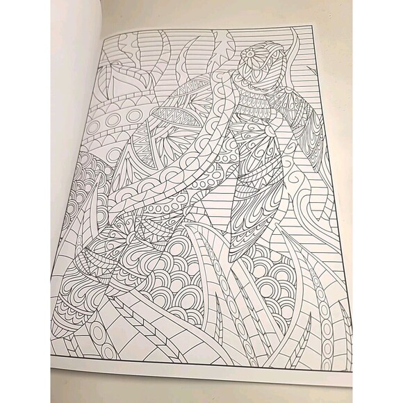 NEW Timeless Creations Creatures of Beauty Animals 64 Page Adult Coloring Book - Picture 6 of 6